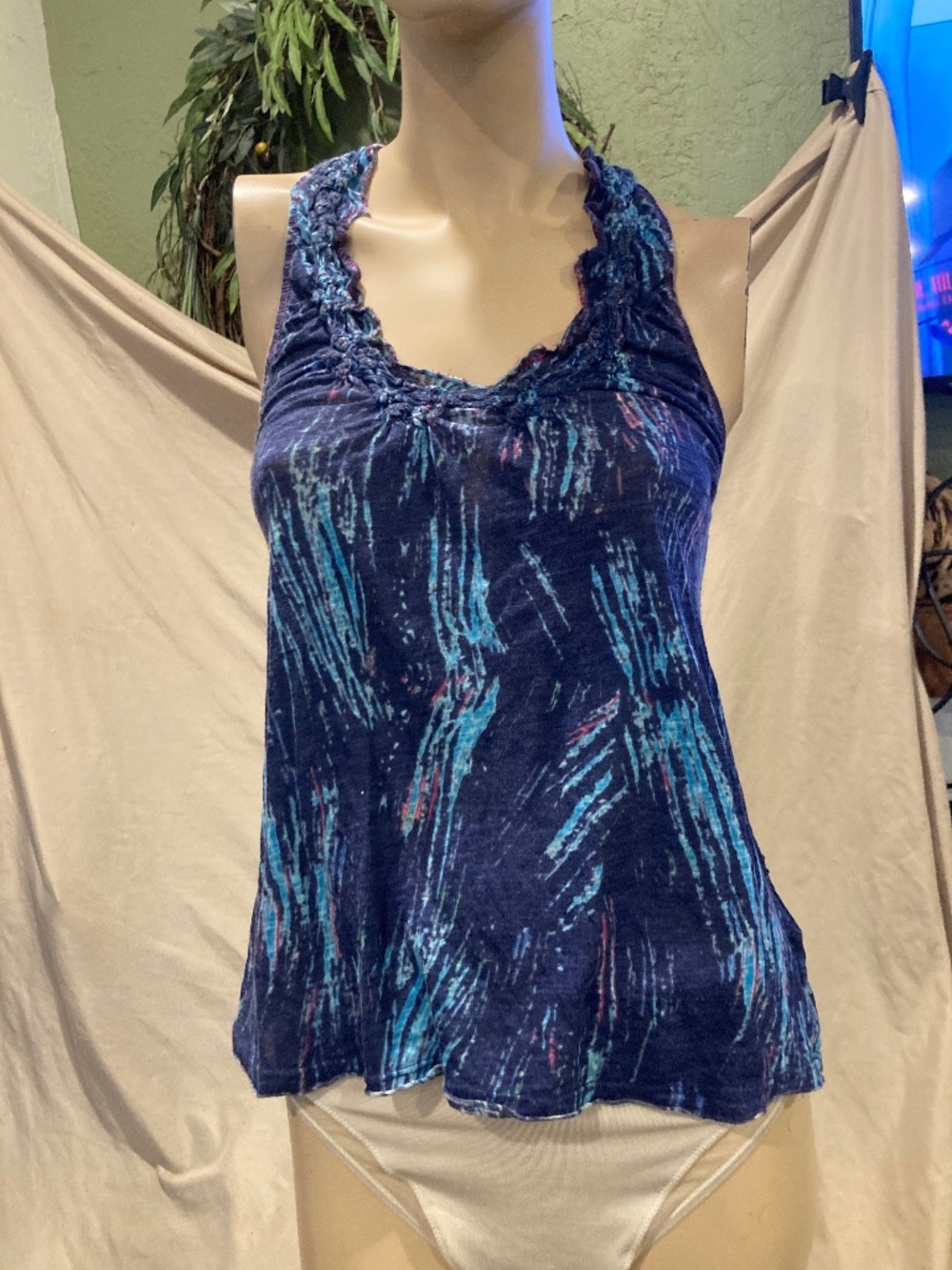 Cotton racer back tank